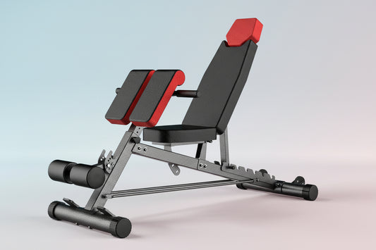 Multi-Functional FID Weight Bench for Full All-In-One Body Workout – Hyper Back Extension, Roman Chair, Adjustable Ab Sit up Bench, Incline Decline Bench, Flat Bench